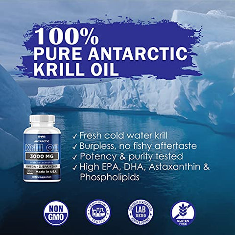 Dr. JOEL'S - Suplemento de Óleo de Krill Antártico Dr. JOEL’S MOM NUTRIX – 3000 mg por Porção – 150 Softgels – Alta Absorção de EPA, DHA, Astaxantina