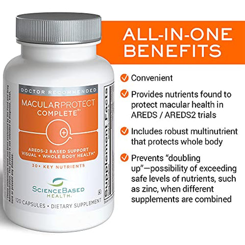 ScienceBased Health - MacularProtect Complete: Vitaminas AREDS 2 em um único produto