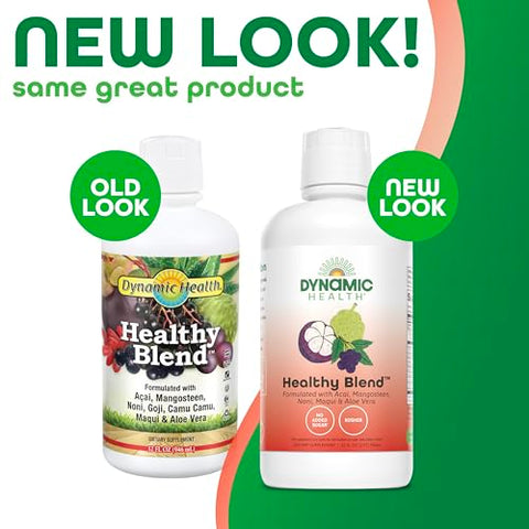 Healthy Blend com Açaí, Mangostão, Noni, Maqui – 100% Natural e Rico em Antioxidantes | 500ml - Dynamic Health