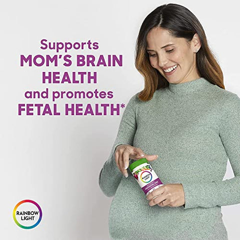 ROCKY MOUNTAIN CO. - Rainbow Light – Kit de Vitaminas Pré-Natais: Prenatal One Multivitamínicos 150 Tab + Prenatal DHA Ômega-3 Óleo de Peixe 60 Softgels + Multivitamínico Pré-Natal de Alta Potência para a Mamãe