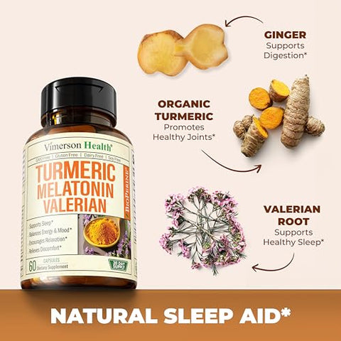Vimerson Health - Turmeric Melatonin – Benefícios para o Sono e Saúde – Marca Líder