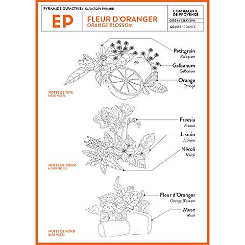La Compagnie de Provence - Compagnie de Provence Sabonete Líquido Extra Puro de Marseille – Flor de Laranjeira – Frasco de Vidro com Bomba de 500ml