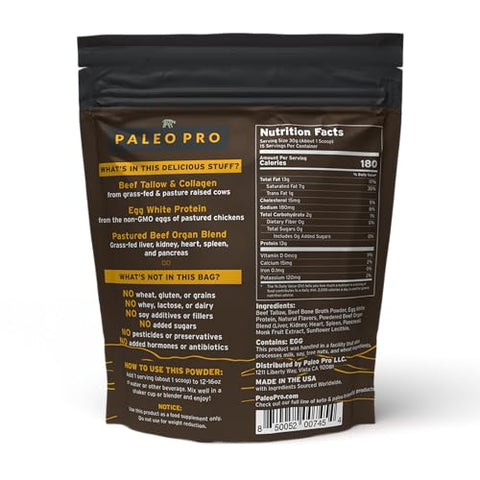 Paleo Pro - PaleoPro Carnivore Complete (Baunilha Asteca) – Proteína Animal de Pasto – 100% Natural e Nutritiva