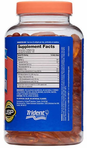 FrenchGlory - Óleo de Salmão Selvagem do Alasca Pure Alaska Omega 1000 mg, 210 Softgels – Ômega 3 de alta qualidade | Saúde e Bem-Estar