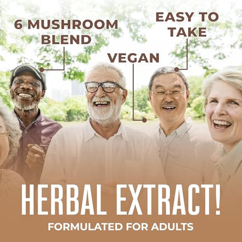 MaryRuth Organics - MaryRuth’s | Complexo de Cogumelos Orgânicos USDA | Gotas Líquidas Herbais | Suplemento de Cogumelos | Cabeça de Leão | Cogumelo Reishi | Cogumelos Shiitake | Não-OGM | Vegano | Livre de Álcool