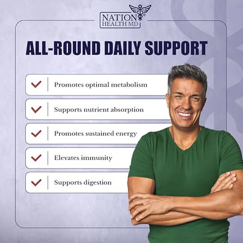 NATION HEALTH MD - Pó Superfood Greens – Suplemento em Pó Verde com Spirulina e Probióticos | Marca: Greens