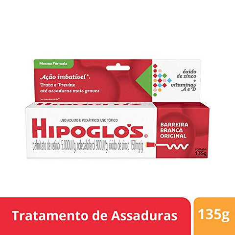 Hipoglós - Hipoglos 135g – Creme para Assaduras e Proteção da Pele do Bebê