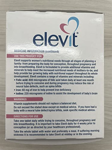 ELEVIT - TAB com Iodo 100s Envio Padrão – Comprimidos – Marca em Destaque