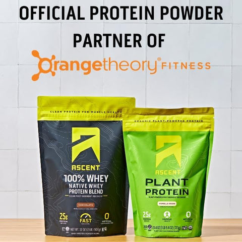 Proteína em Pó à Base de Plantas – Proteína Vegana Não Láctea, Ingredientes Naturais, Livre de Soja – 100% Vegan, 30g de Proteína por Porção - Ascent