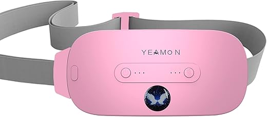 Yeamon - Aquecedor Portátil sem Fio para Cintura, Dispositivo de Cinto Elétrico, Aquecedor Rápido com 3 Níveis de Calor e 3 Modos de Massagem, Aquecedor para as Costas ou Barriga para Mulheres e Meninas