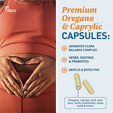 Complexo de Equilíbrio da Flora Intestinal com Orégano e Ácido Caprílico: Saúde Intestinal, - Dr. Tobias