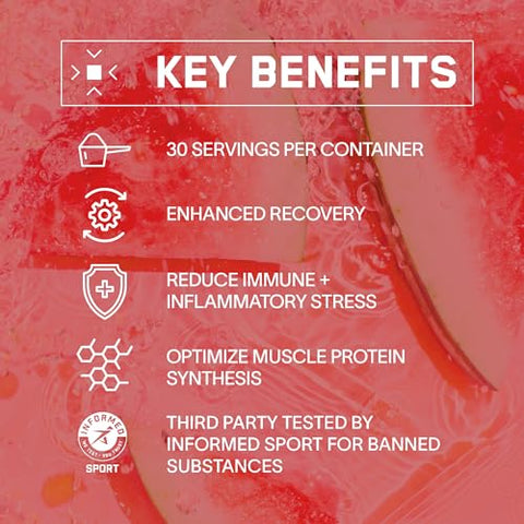 BPN Recover Pós-Treino Bebida para Recuperação Muscular Aprimorada, Melancia, 25 Porções - BARE PERFORMANCE NUTRITION