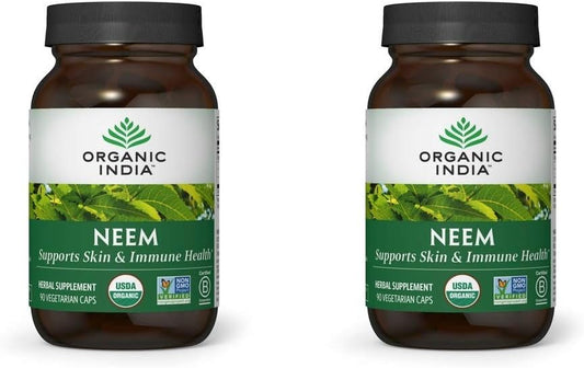 Neem – Suplemento Herbal para Pele e Imunidade – 60 cápsulas - ORGANIC INDIA