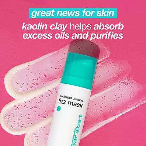 Dermalogica Clear Start Máscara Efervescente para Limpeza de Cravos (50 ml) – Máscara Purificante com Argila de Caulim e Enxofre para Absorver o Excesso de Oleosidade e Purificar a Pele