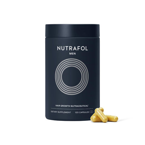 Men: Crescimento Capilar Testado Clinicamente | Cabelos Mais Espessos e Couro Cabeludo Saudável | Recomendado por Dermatologistas | 1 Mês de Uso - Nutrafol