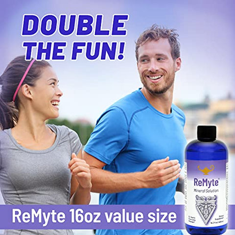 ReMyte Solução Mineral de Eletrólitos, Mineral Líquido Multimineral, 12 Minerais Incluindo Iodo, Selênio, Zinco, Magnésio, Boro, 480 ml – por Dr. Carolyn Dean - RnA ReSet