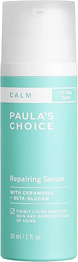 Paula's Choice - Paula’s Choice CALM Repairing Serum para Pele Sensível, Acalma Vermelhidão, Hidratação Leve com Ácido Hialurônico para Todos os Tipos de Pele, 30 ml