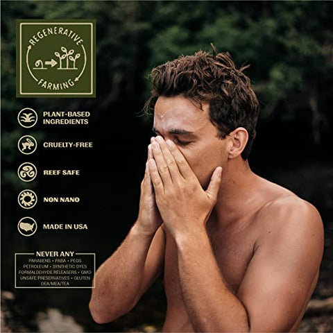 Thrive Natural Care - Protetor Solar Thrive Reef Safe SPF50 – Hawaii 104 Compatível com Recifes – Protetor Solar Mineral Não-Nano Óxido de Zinco – Vegano, (165 ml (1 unidade))
