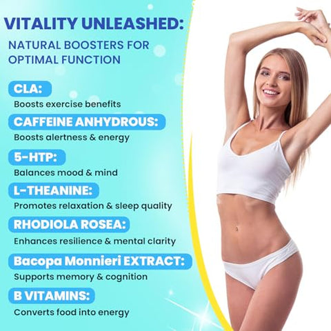 LivLyLuxe - Suplemento GLP-1 – Extrato de Chá Verde, CLA – Ative GLP-1 | Chá Verde + CLA | 100% Natural | 60 cápsulas