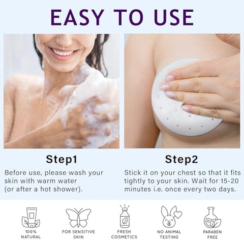 Tetyana naturals - Patch de Aumento de Seios, Levantador Upright para Aumento de Seios, Máscara de Aumento de Seios, Firmador de Seios