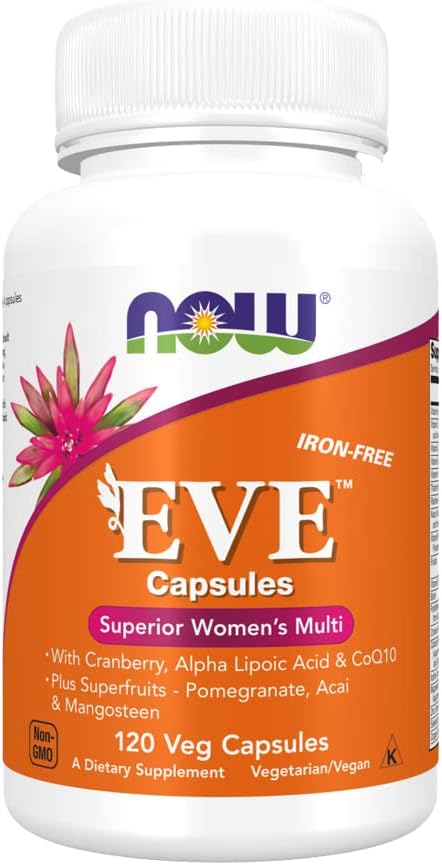 Eve Multivitamínico e Minerais para Mulheres – 120 Cápsulas Vegetarianas - NOW Foods
