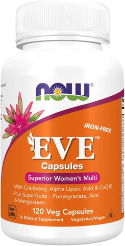 Eve Multivitamínico e Minerais para Mulheres – 120 Cápsulas Vegetarianas - NOW Foods