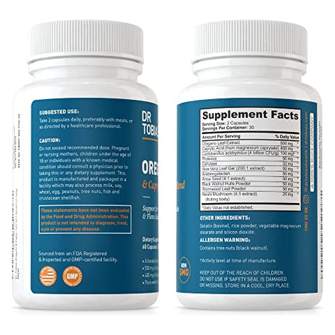 Complexo de Equilíbrio da Flora Intestinal com Orégano e Ácido Caprílico: Saúde Intestinal, - Dr. Tobias