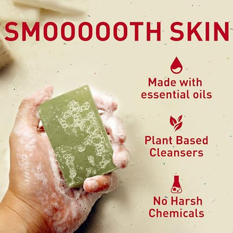 Sabonete em Barra Old Spice Premium, Aroma de Sândalo e Aloe Vera, Com Limpadores à Base de Plantas, 150g (Pack com 6 unidades)