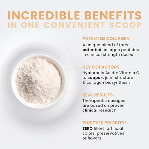 TriActive Collagen Plus – Pó de Colágeno para Cabelo, Pele, Unhas e Ossos | 100g - Pure Therapro Rx