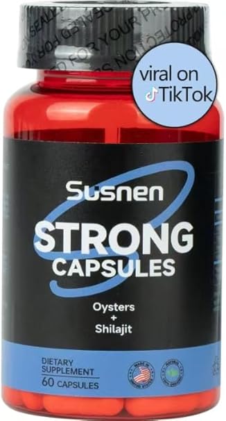 Generic - Susnen Strong Capsules: Extrato de Algas Marinhas de Titânio Oyster, Minerais, Promove Absorção, Suplemento Energético Masculino, Fortalece o Corpo e Fornece Energia Natural para o