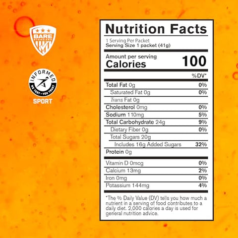 Gel Endurance BPN Go, Vegano Sem Glúten com 24g de Carboidratos - BARE PERFORMANCE NUTRITION