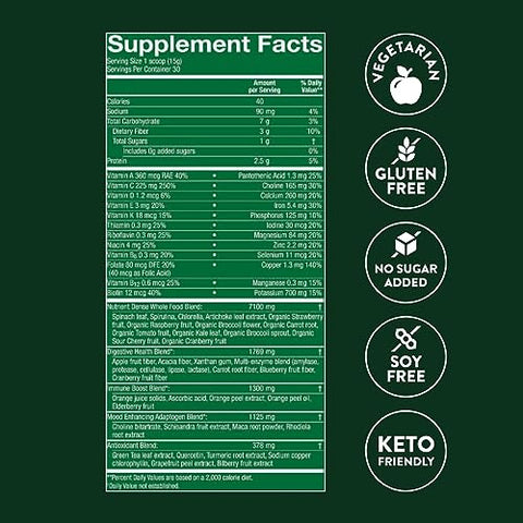 Nature's Sunshine - Nature’s Sunshine Power Greens – Superalimentos Verdes de Alto Desempenho (Pacotes para Levar) | 100% Natural | Marca Nature’s Sunshine