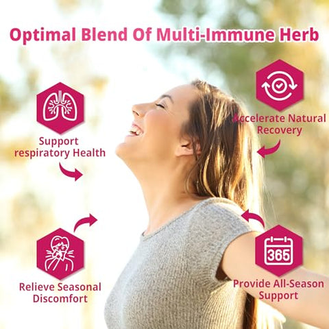 ELLAMENTZ - Suplemento de Suporte Imunológico 10 em 1, c/1200mg Equinácea, Sabugueiro Vitamina C – Marca em Destaque