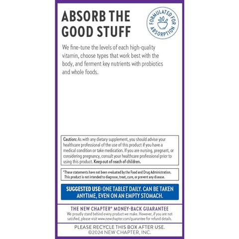 Vitamin B Complex – Complexo de Coenzima B Fermentado Rico em Vitamina B12, Vitamina B6, Biotina – Ingredientes Orgânicos – 90 ct - New Chapter