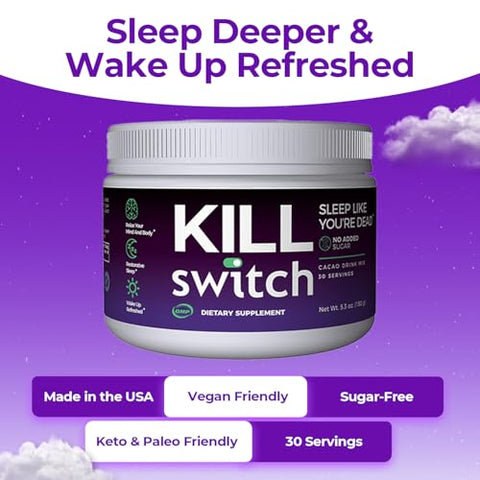 SWITCH - Killswitch Nootropics Brain – Potencialize seu Cérebro com Fórmula Avançada – 60 Cápsulas