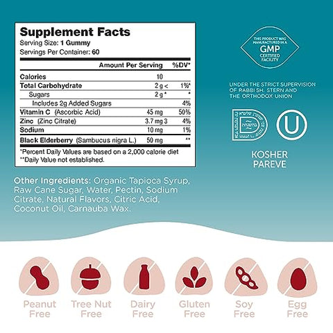 Gomas de Suporte Imunológico Chapter One para Crianças com Vitaminas C e Zinco - Zahler