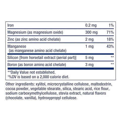 Bone Restore – Suplemento de Cálcio em Tabletes Mastigáveis para Saúde Óssea, Vitamina D, Minerais, Livre de Glúten, Não-OGM, 60 Tabletes - Life Extension