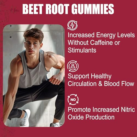 Nextdia - Gomas de Beterraba – Deliciosas e Nutritivas – 100% Natural – Marca: Beet Boost – 60 g