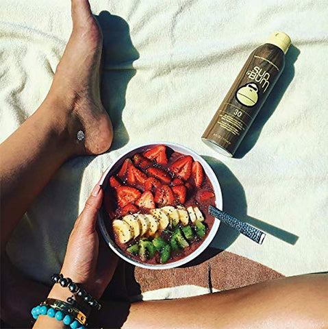 Protetor Solar Sun Bum Original Spray Hidratante FPS 30 | Vegano e Amigo dos Recifes | Octinoxate | 118 ml
