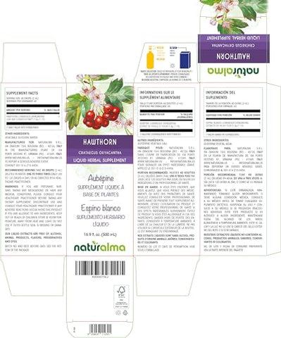 Tintura de Crataegus oxyacantha (Espinheiro Branco) – 500ml Extrato Líquido em Gotas – Vegano - Naturalma