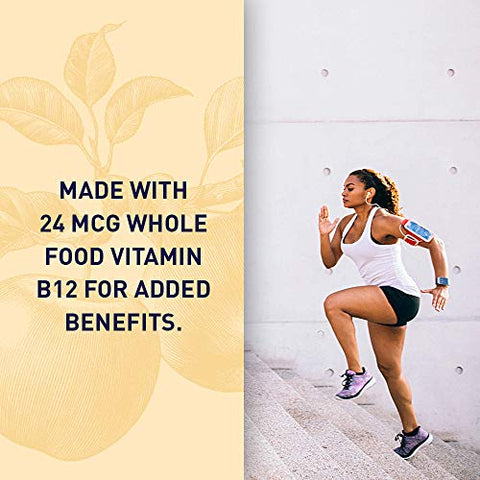 mykind Organics Gomas Energéticas de Vinagre de Maçã – ACV Orgânico da USDA com Vitaminas B12, Coffeeberry e Chá Verde – 63 Gomas Veganas para Energia - Garden of Life