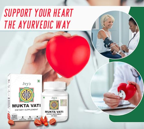 Ivy's Muktavati - Ivy’s Mukta Vati – Comprimidos Herbais Ayurvédicos para Saúde – Fórmula Ayurvédica