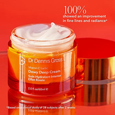 Creme Lácteo Vitamina C Dewy Deep: Hidratação Intensa para um Acabamento Radiante, 60g - Dr Dennis Gross