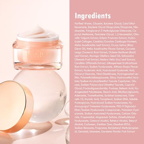 Creme Facial KAHI Wrinkle Bounce Core | Hidratante Facial | Creme Facial Coreano de Colágeno para Todos os Tipos de Pele 50ml