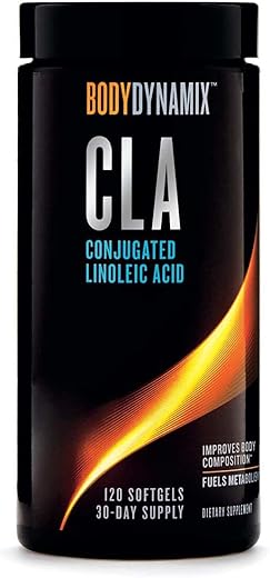 GNC - BodyDynamix CLA | Ácido Linoleico Conjugado | Energiza e Metaboliza Gorduras | Melhora Composição Corporal | 120 Cápsulas