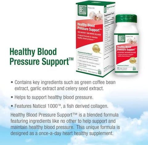 Healthy Blood Pressure Support™ – Mistura Única Natural de Extrato de Café Verde e Alho – 100g - Bell