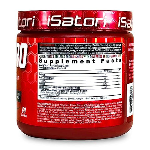 BIO-GRO Amplificador de Síntese Proteica para Recuperação Muscular – 100g - iSatori