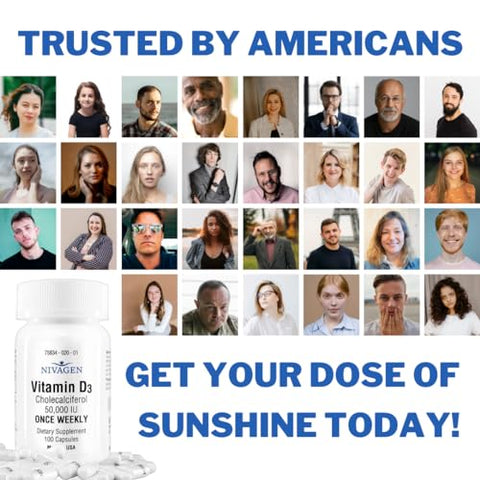 Nivagen - Vitamina D3 50.000 UI Cápsula (100) – Pharmaceuticals Inc