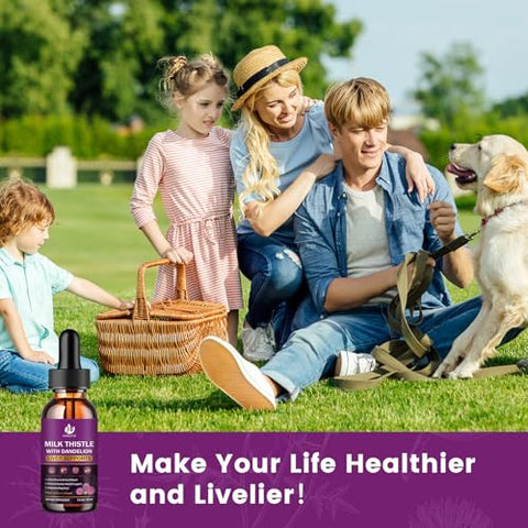 JIANKYTZ - Milk Thistle Cleanse Detox – Suplemento de Cardo Mariano para Limpeza do Fígado – 60 cápsulas de 500mg