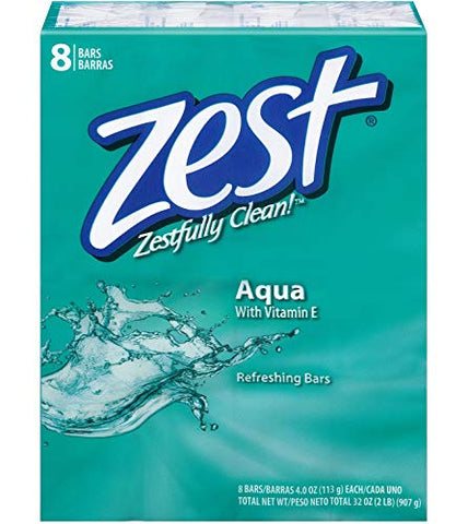 Sabonete em Barra 113g 8 unid. Aqua 2-Pack – Marca Zest - Zest